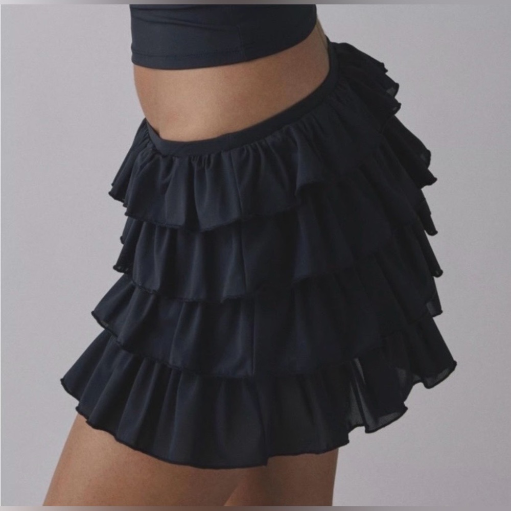 Urban Outfitters Black Layered Mini Skirt